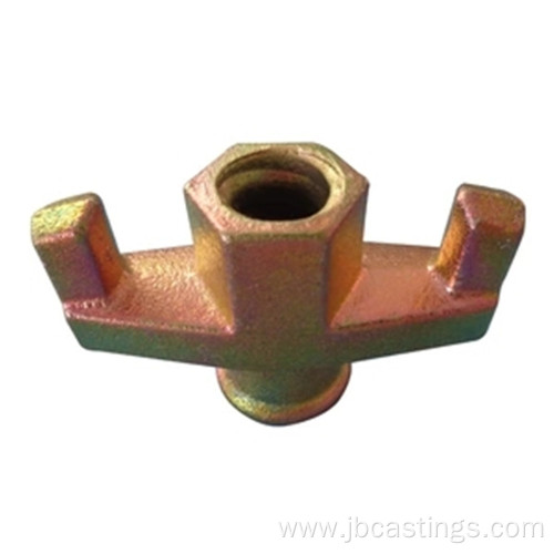 Wing nut ductile iron construction formwork